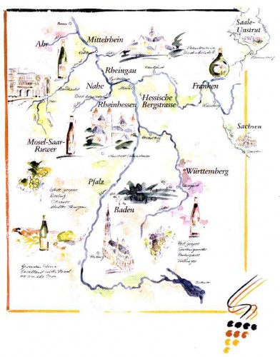 Map German wine