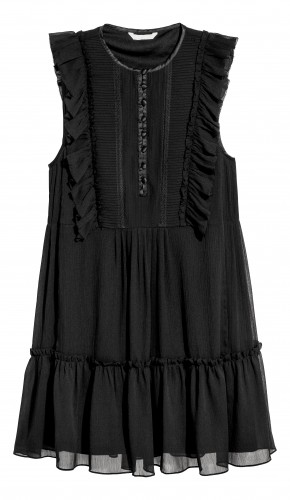 H&M Spring Campaign - Black sleeveless dress - HKD 349