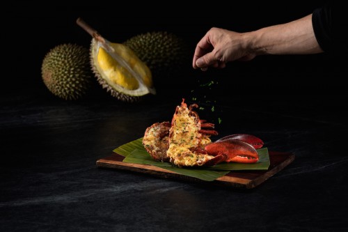 榴槤芝士焗龍蝦Baked Lobster with Durian and Cheese